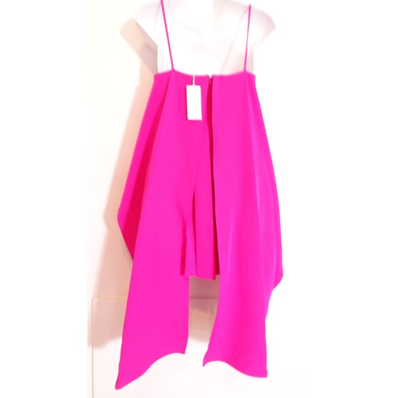 Copied - LBV Women's Pink Pleated Wing Mini Dress Sz 2 NWT 498 - Picture 3 of 12
